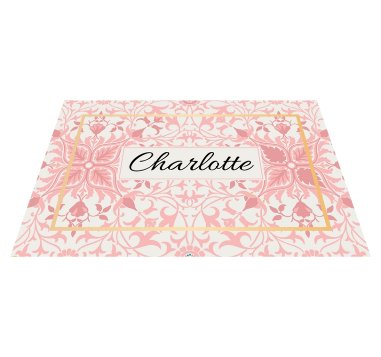 Personalizable placemat customized botanical design - TenStickers