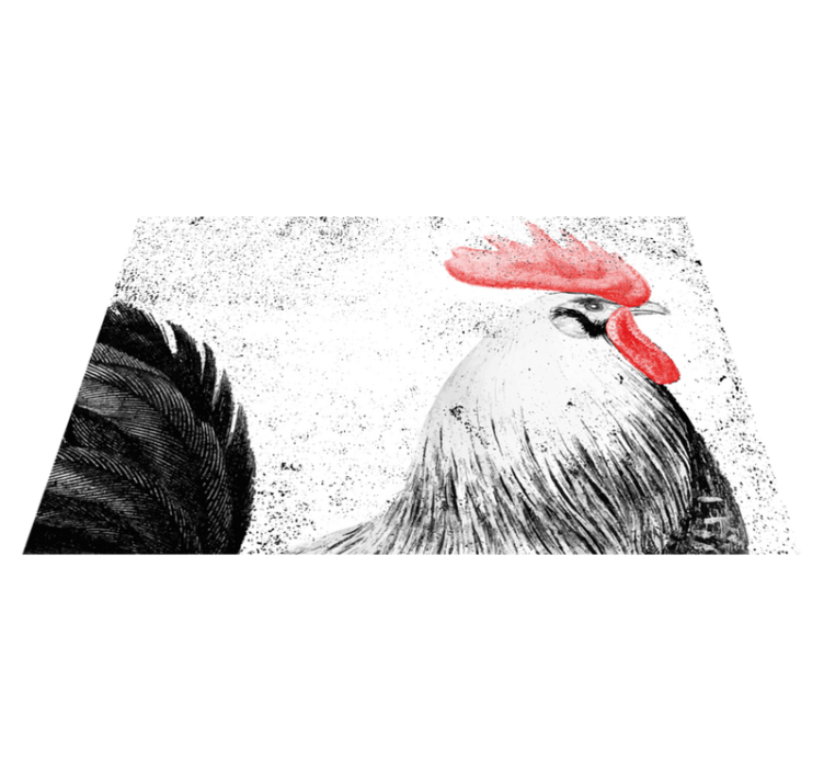 Original placemat rooster illustration - TenStickers