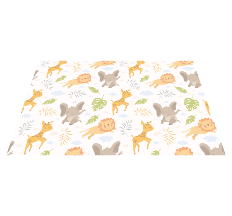 Children placemat with cute animal designs - TenStickers