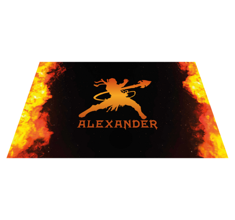 Original placemat fierce warrior silhouette - TenStickers