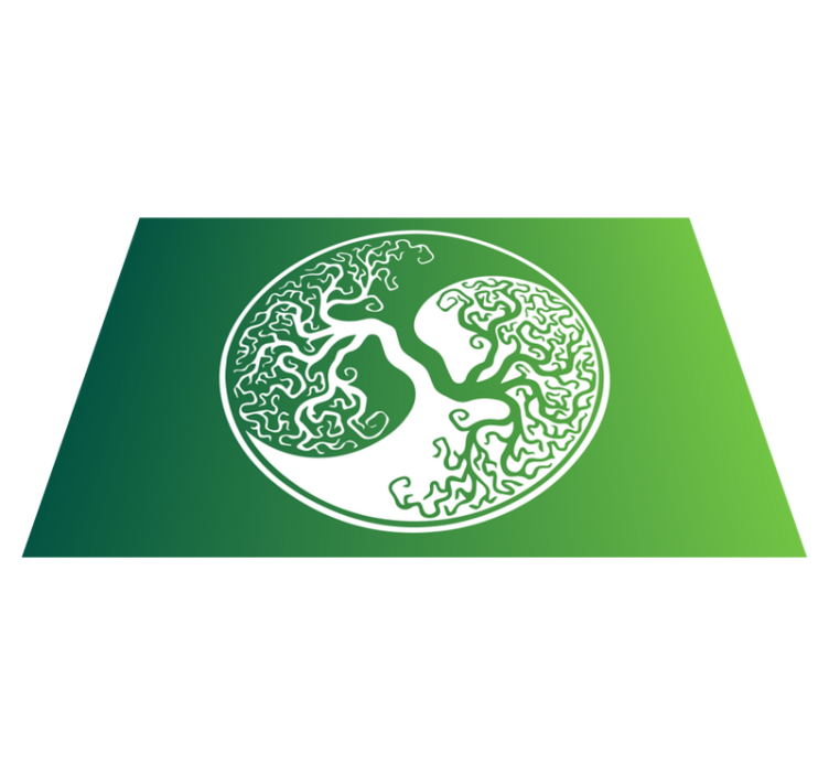 Modern placemat tree branches design - TenStickers