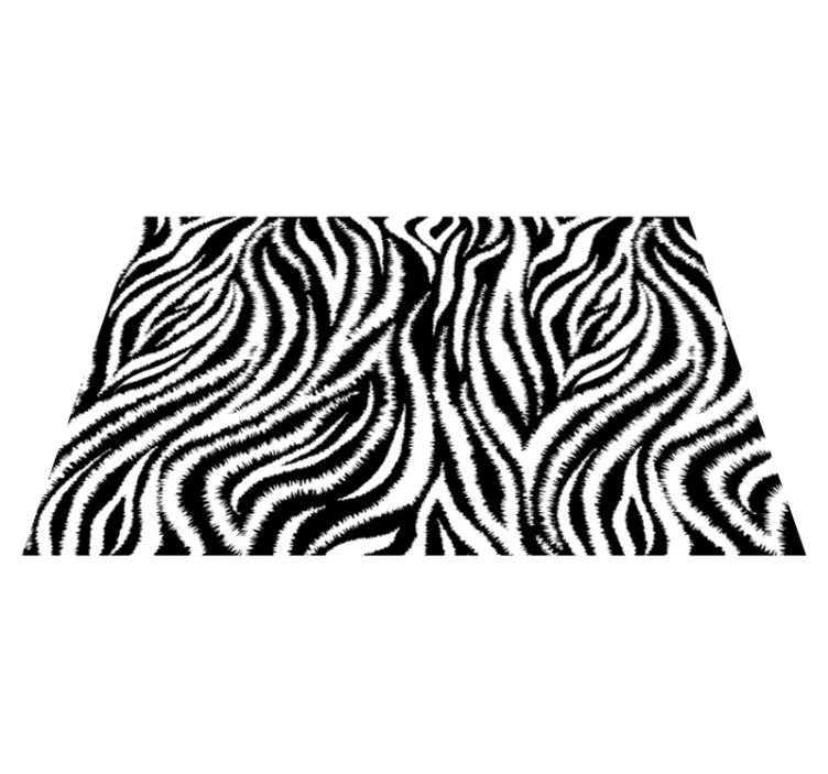 Zebra pattern motif placemat - TenStickers