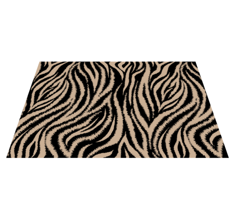 Zebra patterned surface placemat - TenStickers