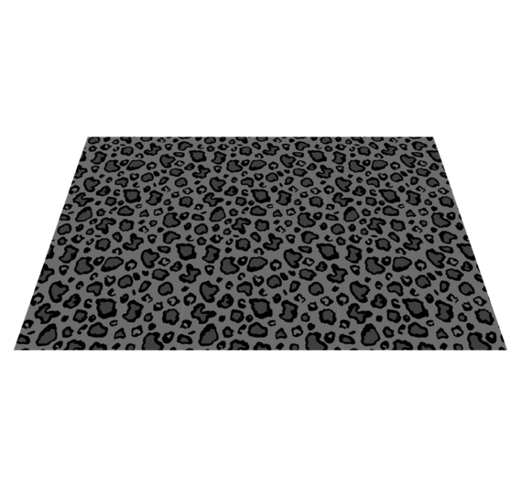 Dark gray and black leopard pattern placemats - TenStickers