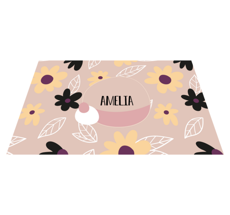 Children placemat customized botanical design - TenStickers
