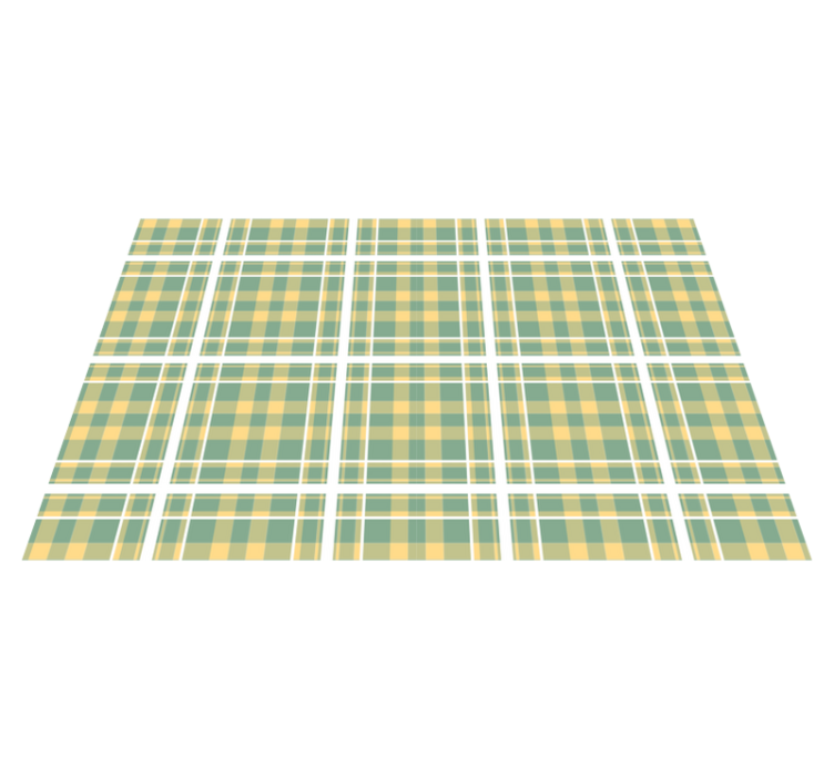 Checkered pattern textile placemat - TenStickers