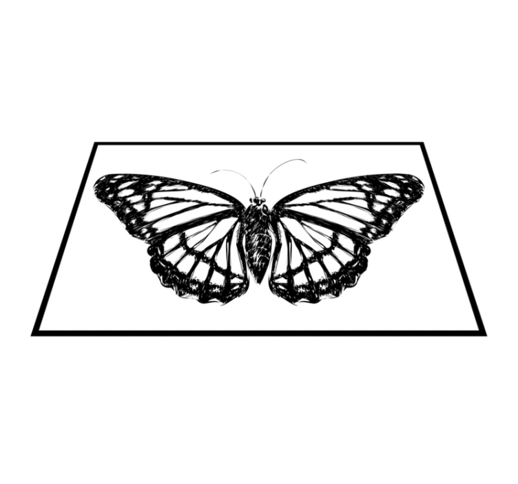 Black and White Butterfly original placemats - TenStickers