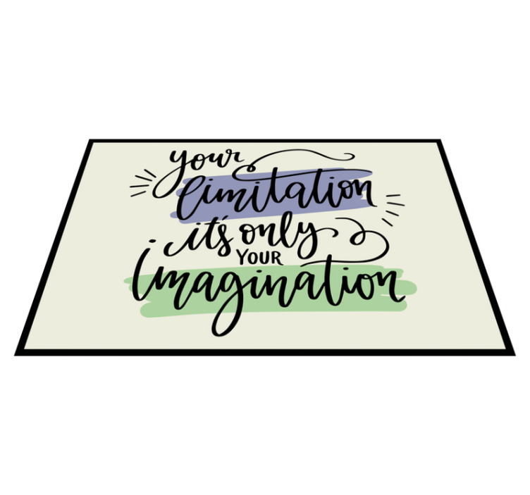 Placemat with quote motivational phrase design - TenStickers