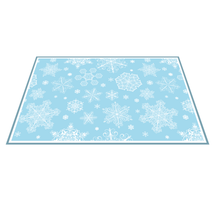 Christmas placemat with snowflake pattern design - TenStickers