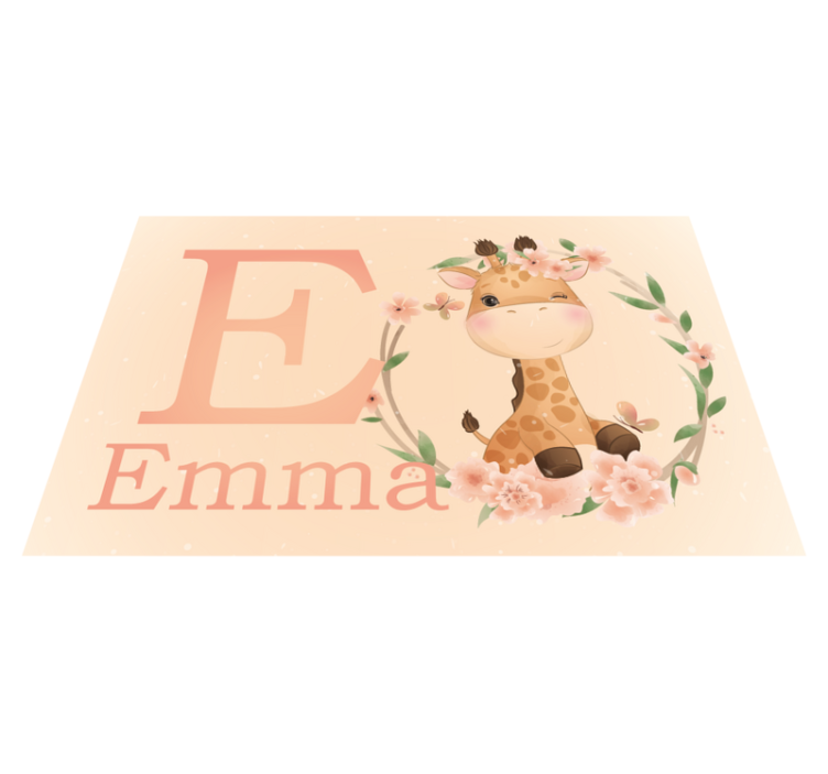 Children placemat cute giraffe design - TenStickers