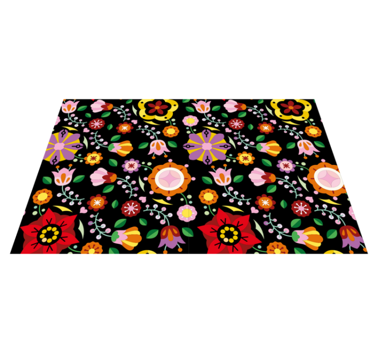 Polish folklore patterns rectangular place mats - TenStickers