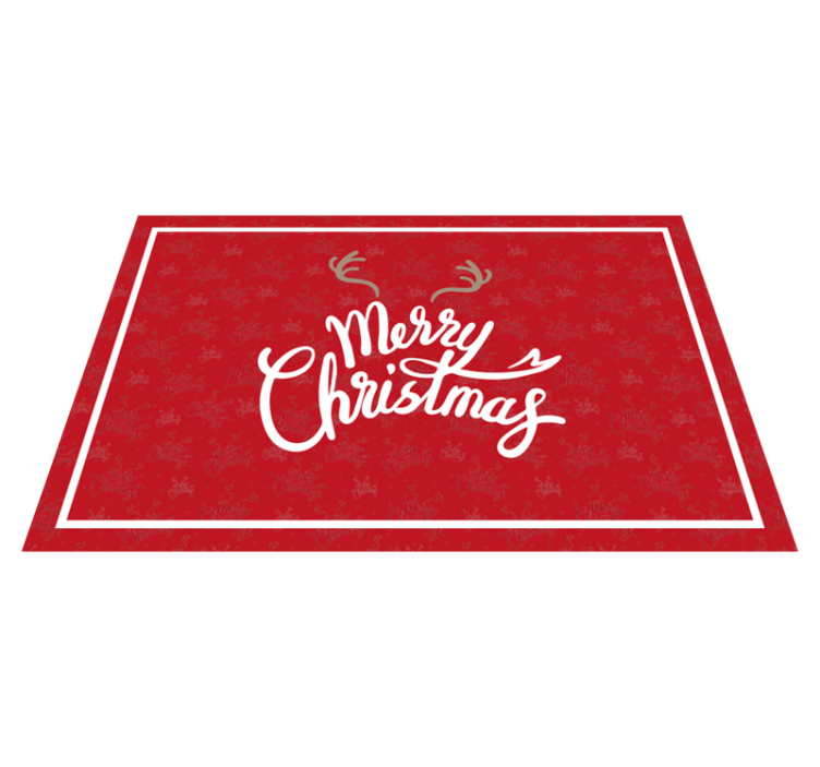Christmas placemat joyful christmas greeting - TenStickers