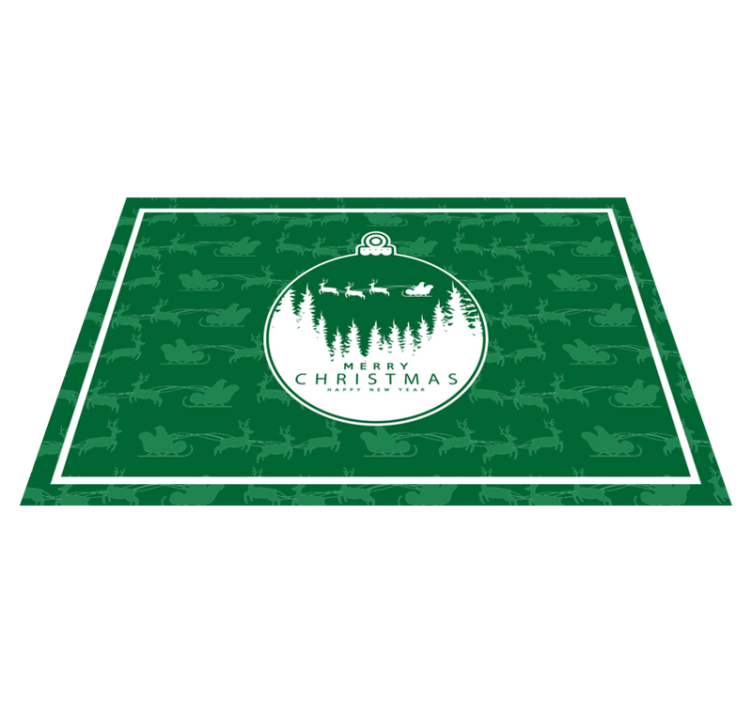 Ball with details Christmas placemats - TenStickers