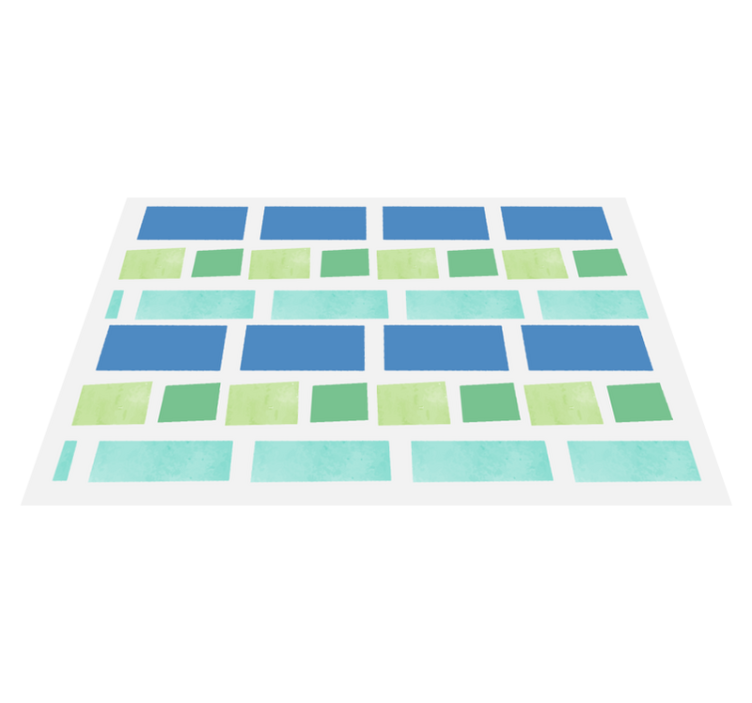 Modern placemat colorful rectangles design - TenStickers