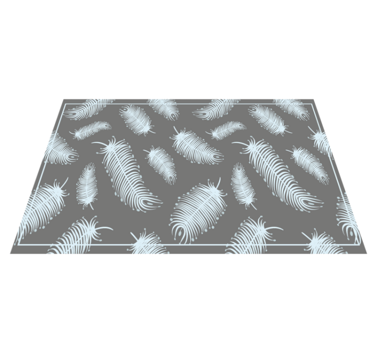 Feather pattern background placemat - TenStickers