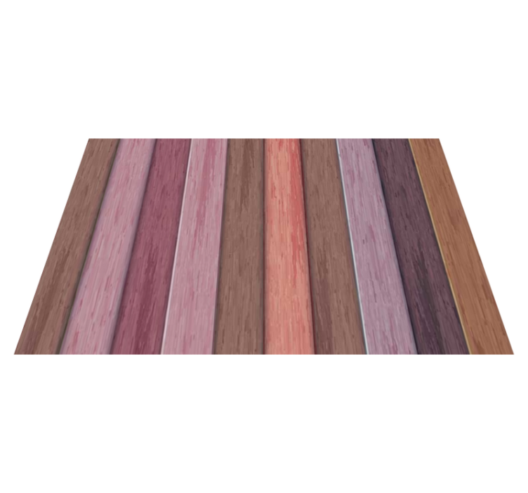 Wooden texture gray and pink colours placemats - TenStickers