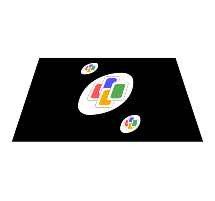 Original placemat vibrant geometric shapes - TenStickers