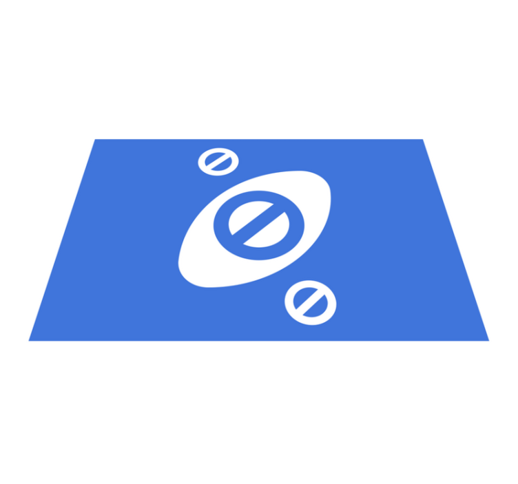 Modern placemat in minimalist blue design - TenStickers