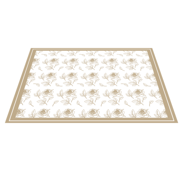Original placemat floral pattern border - TenStickers