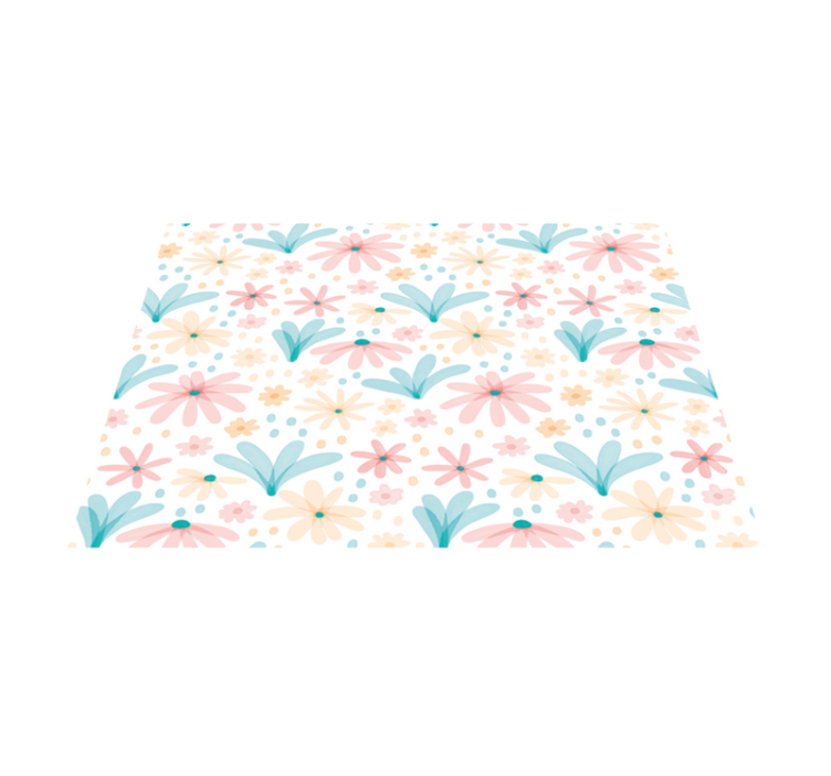 Original placemat in floral pattern colors - TenStickers
