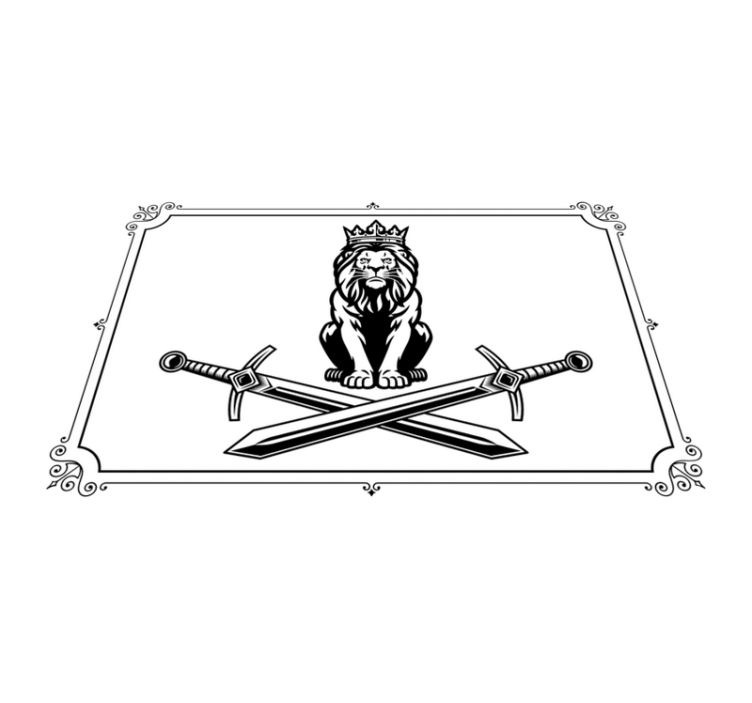 Original placemat lion king emblem - TenStickers