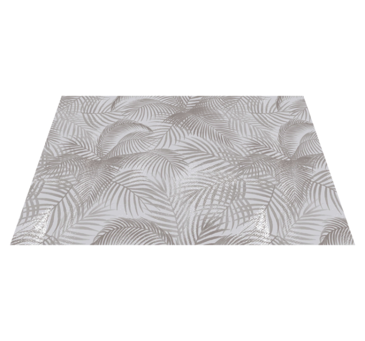 Gray 80's elegant botanical original placemats - TenStickers