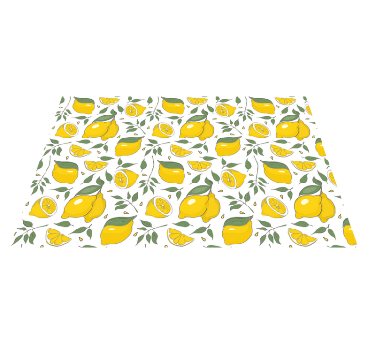 Original placemat lively lemon design - TenStickers