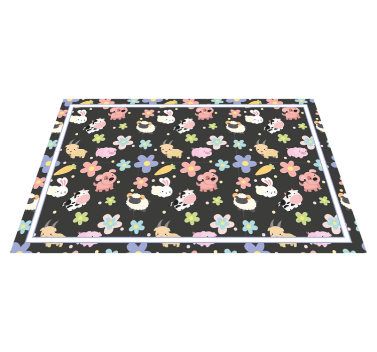 Children placemat with delightful animal designs - TenStickers