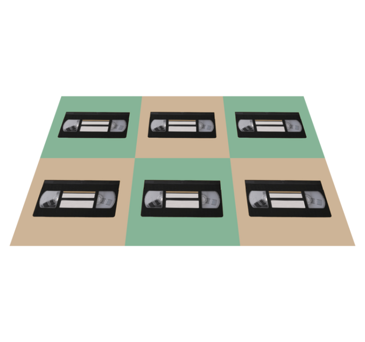 Original placemat vintage vhs tape design - TenStickers