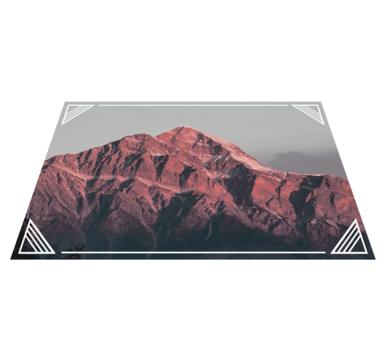 Modern placemat mountain landscape calm - TenStickers
