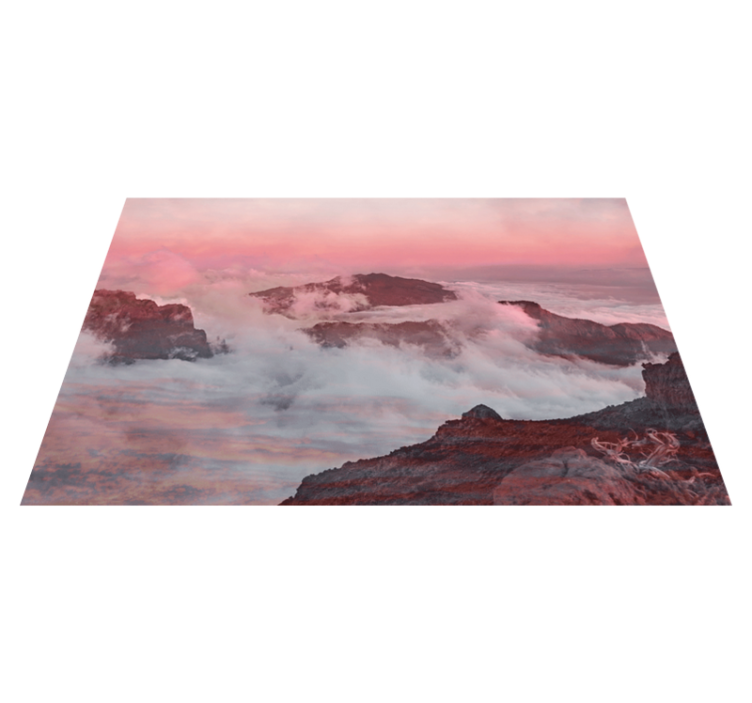 Modern placemat mountainous landscape design - TenStickers