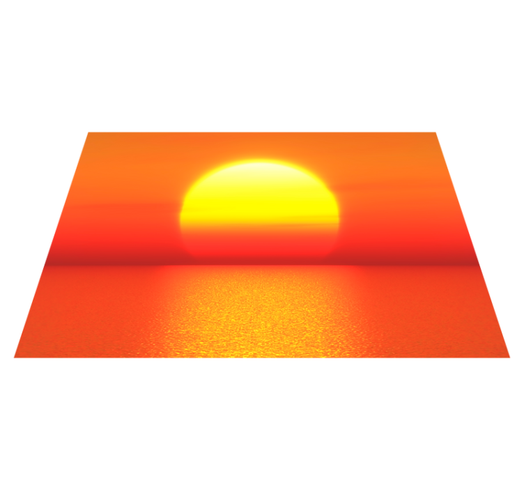 Yellow sunset aesthetic colours placemats - TenStickers