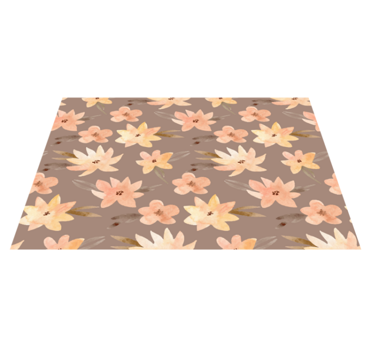 Original placemat floral pattern design - TenStickers