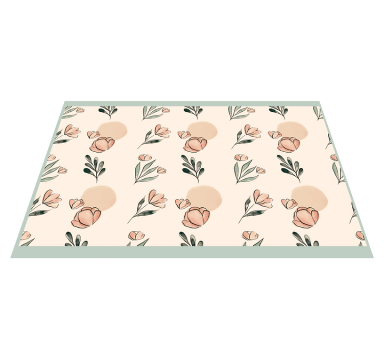 Original placemat with floral motif design - TenStickers