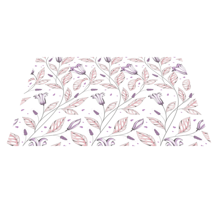 Original placemat floral design artwork - TenStickers