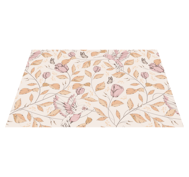 Original placemat hummingbird floral design - TenStickers