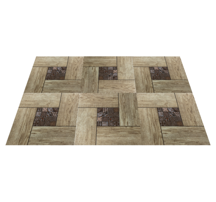 Wooden pattern surface placemat - TenStickers