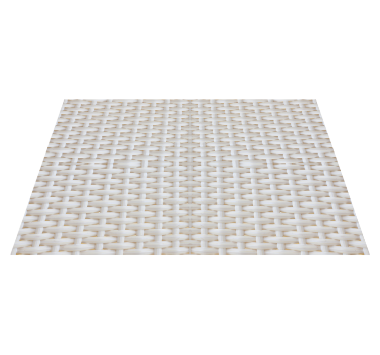 White rattan effect textured placemats - TenStickers