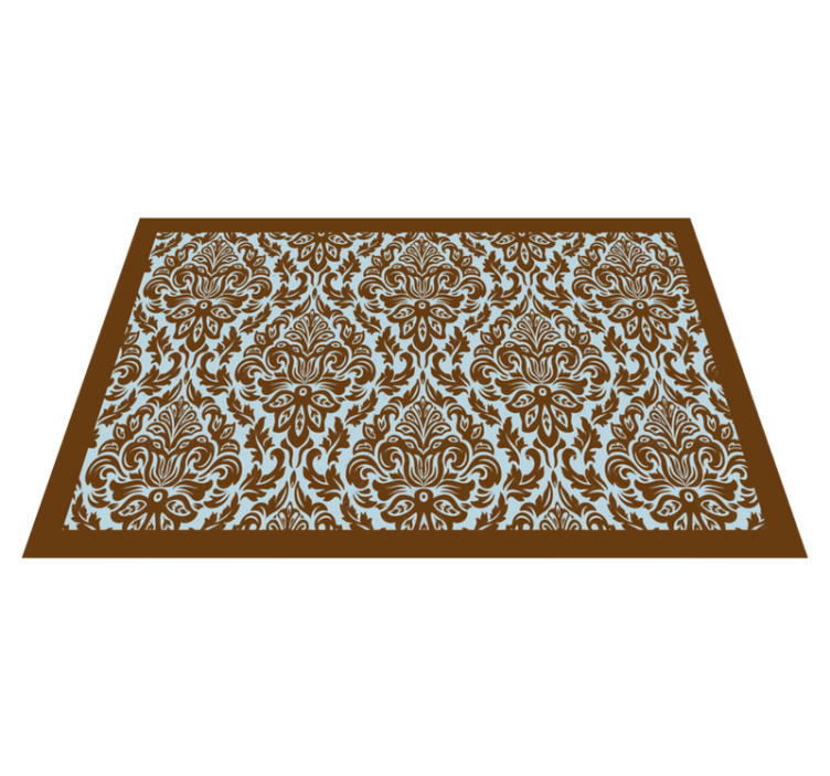 Placemat with intricate flower emblem design - TenStickers