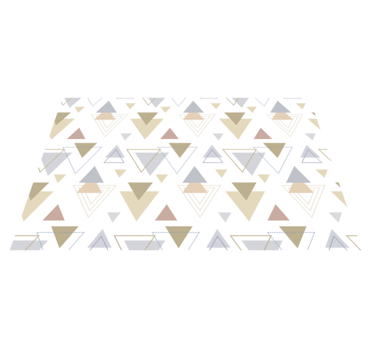 Geometric blue and yellow nordic style placemat - TenStickers