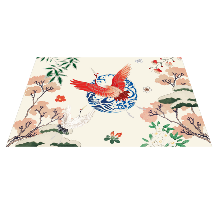 Original placemat elegant crane design - TenStickers