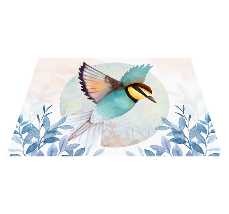Glamour style artistic bird original placemats - TenStickers