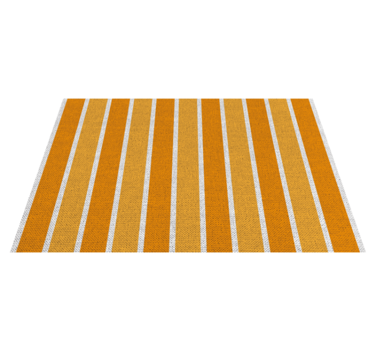 Modern placemat striped orange design - TenStickers