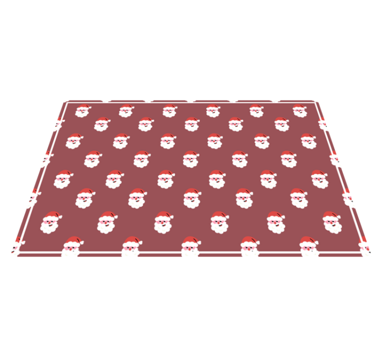 Christmas placemat santa face design - TenStickers