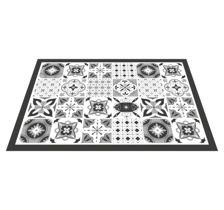 Elegant patterned tile placemat - TenStickers