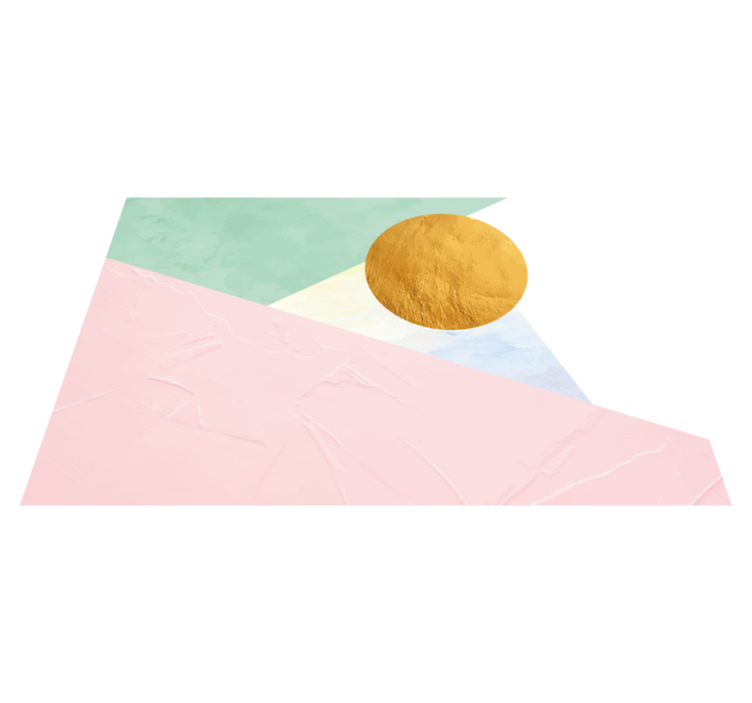 Modern placemat with textured geometric patterns - TenStickers