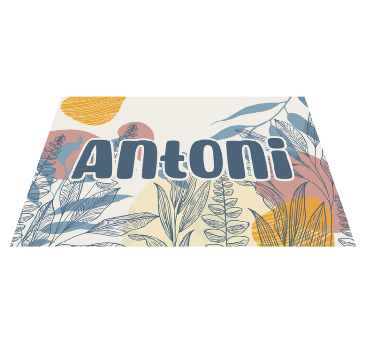 Original placemat with stylish name design - TenStickers