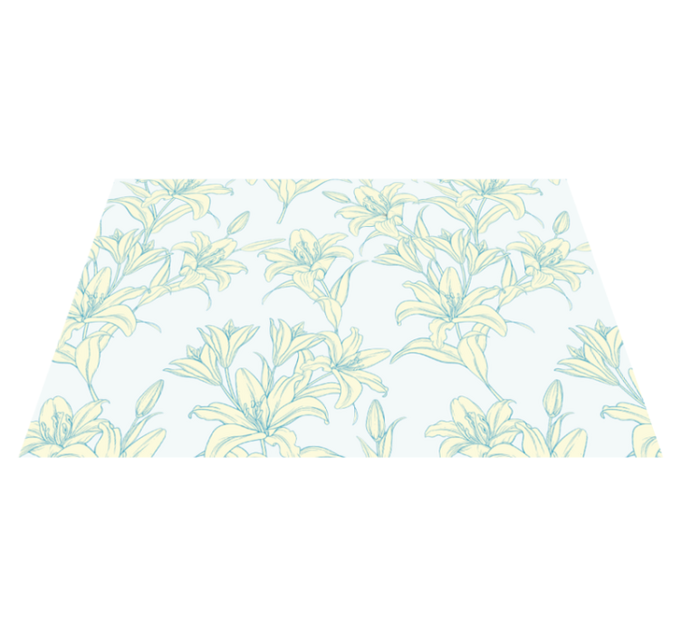 Placemat elegant botanical inspired design - TenStickers