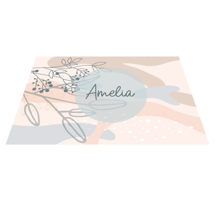 Personalizable placemat personalized elegant design - TenStickers