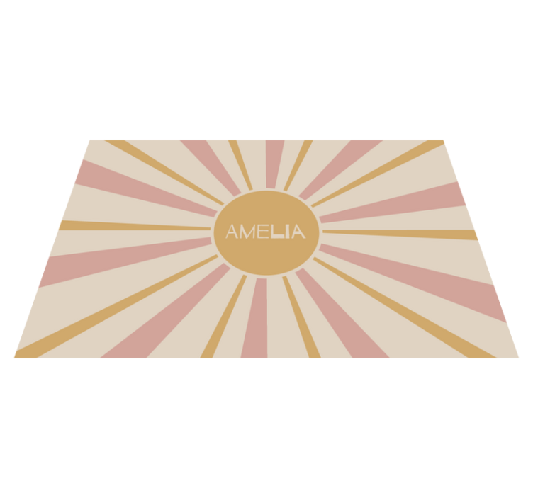 Personalizable placemat sunburst centerpiece - TenStickers
